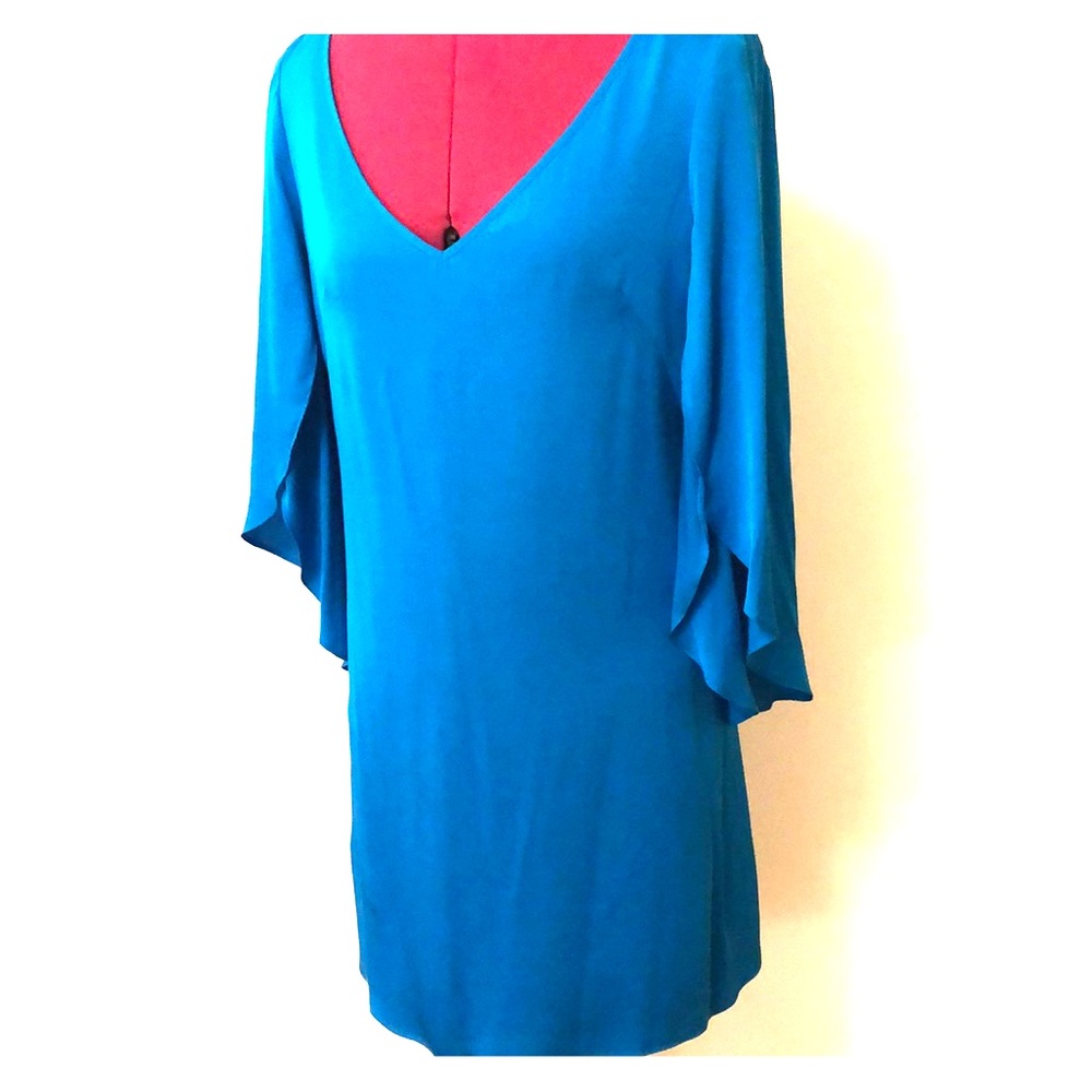 Flawless flowy-sleeved silk dress from Milly